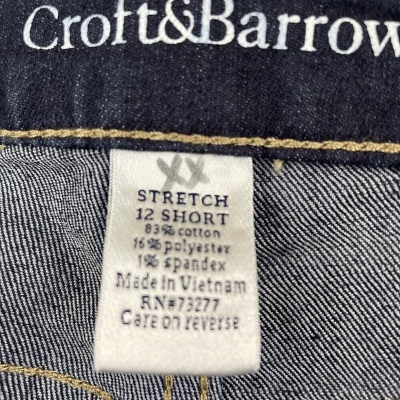 Croft & Barrow Secretly Slimming Stretch Jeans Women’s 12 Short Mid Rise Black - Picture 9 of 11